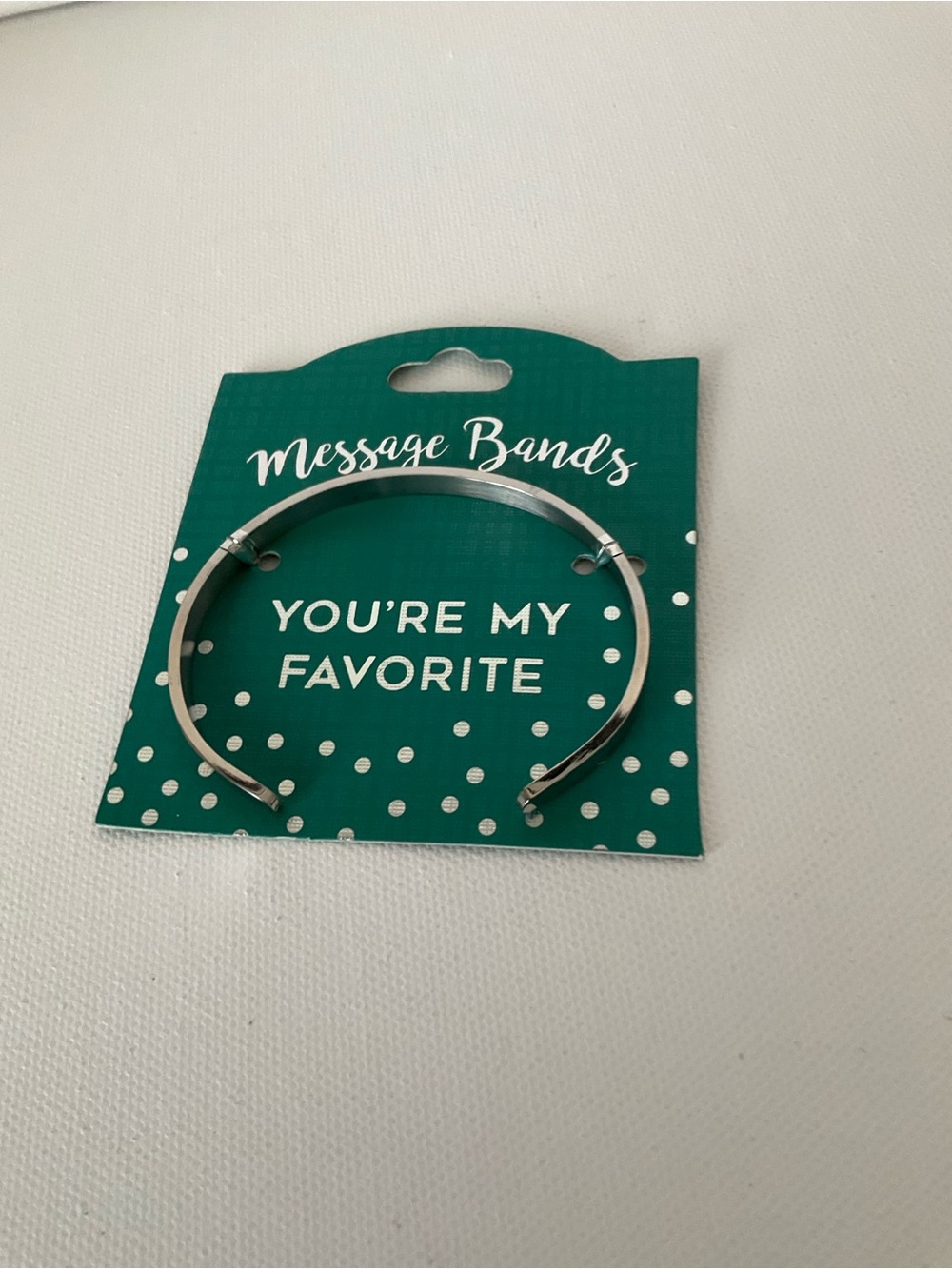 "You're My Favorite" Silver Bracelet